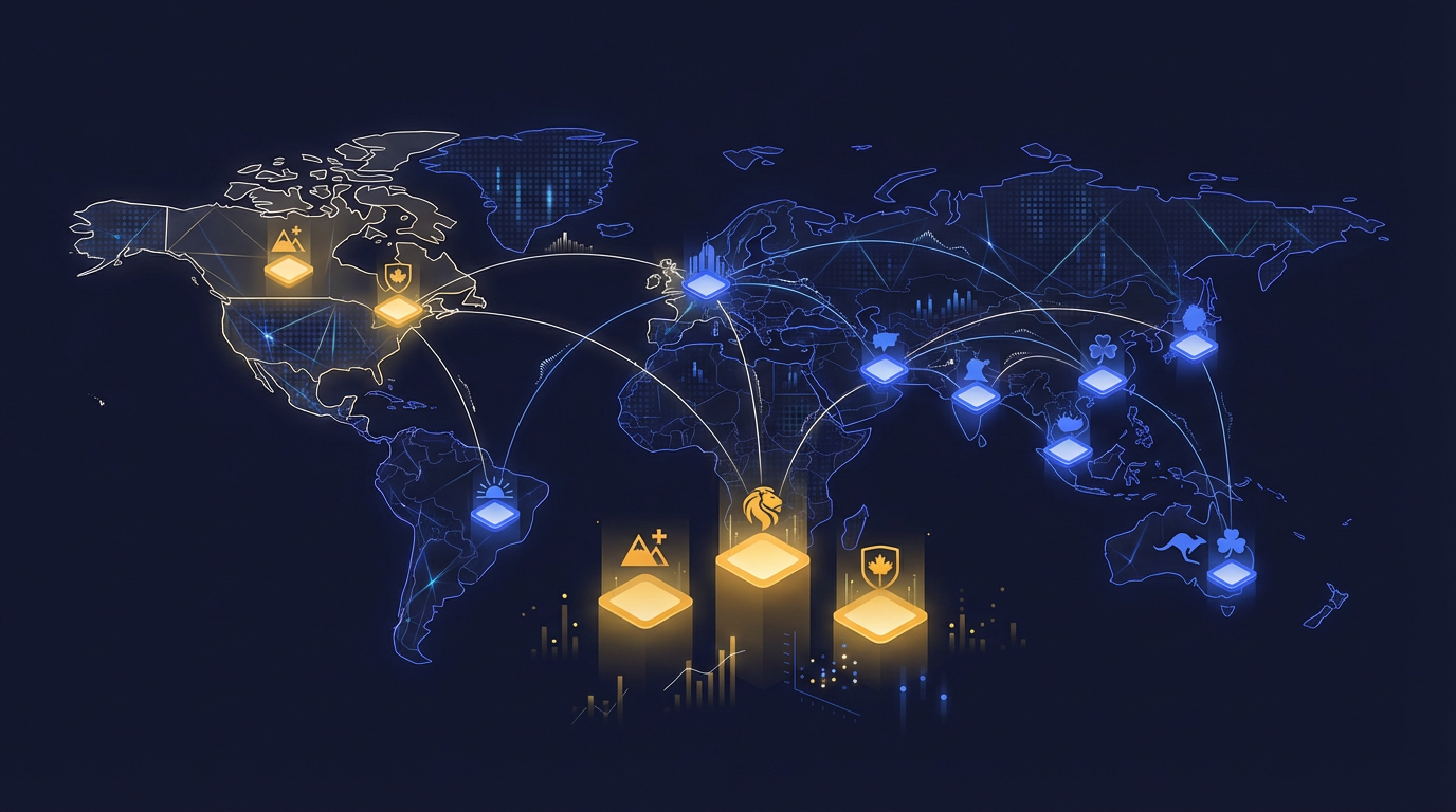 Global map highlighting the best country to launch STO and tokenized securities in 2026