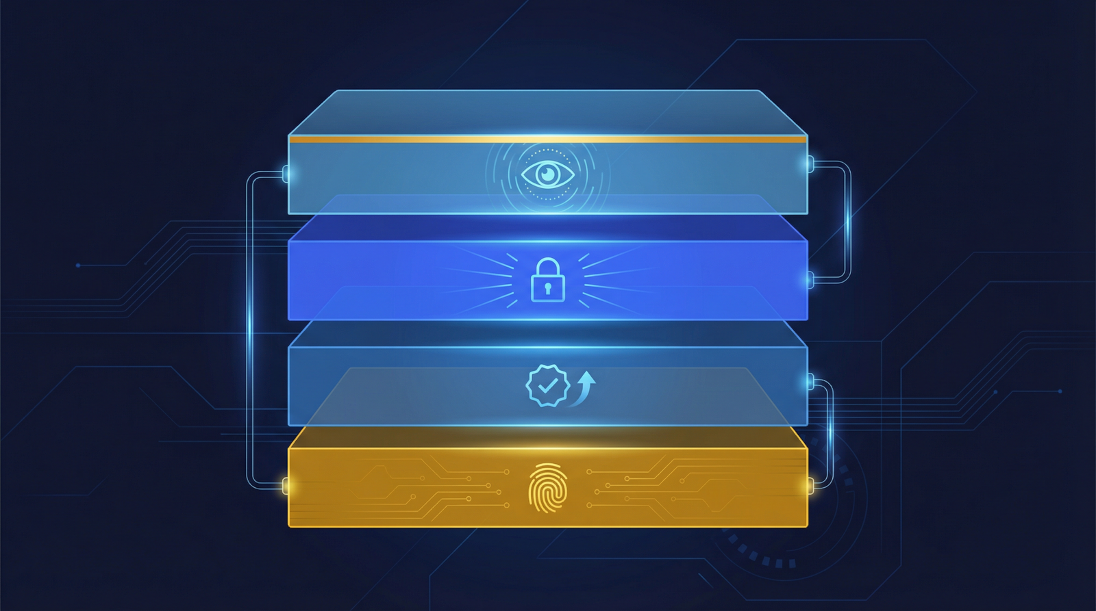 Technical diagram showing compliance layers tokenization architecture with smart contracts and off-chain identity