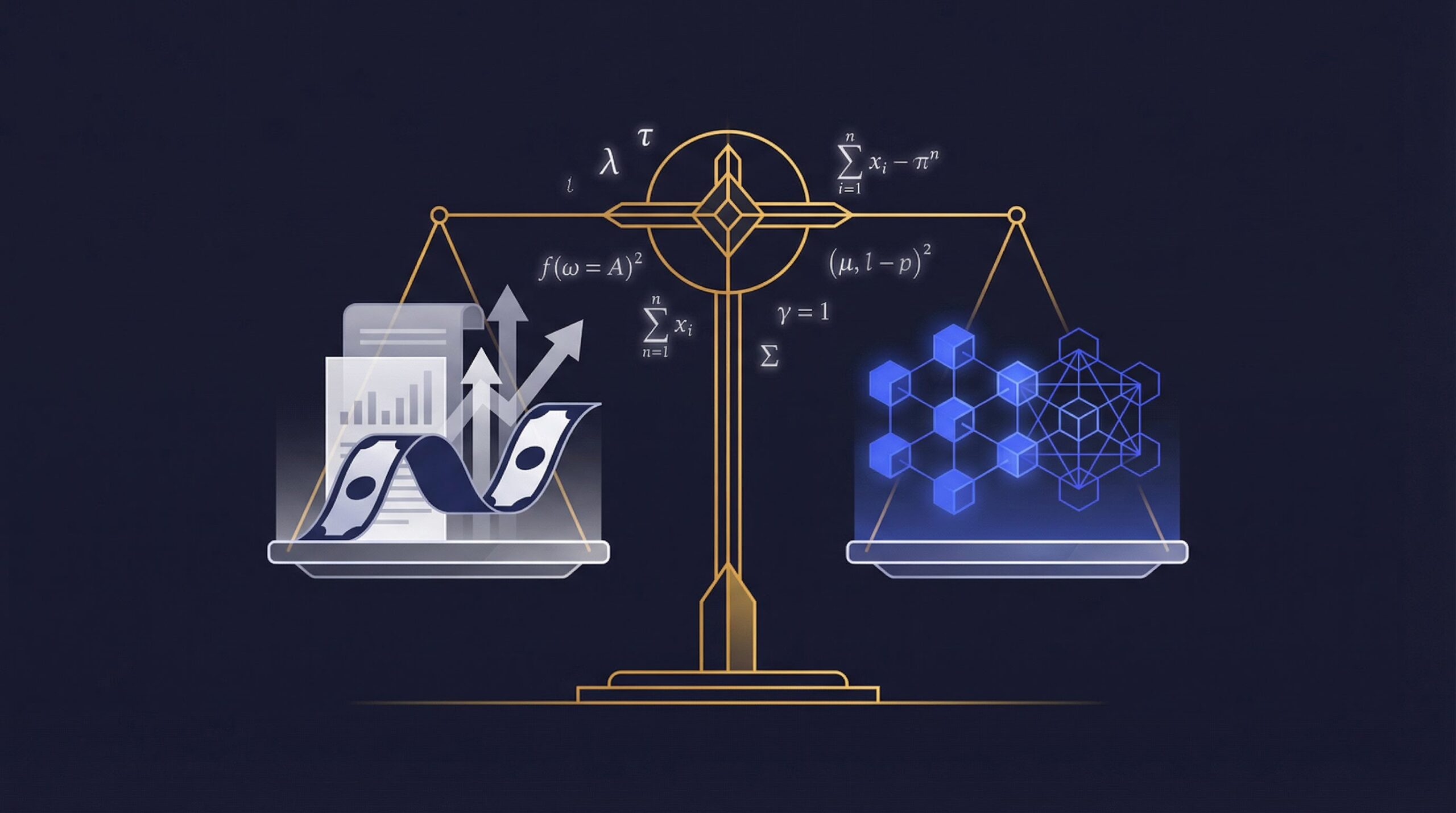Financial analyst calculating how to value tokenized securities on a digital dashboard