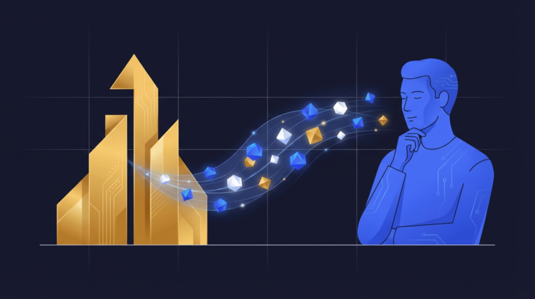 Investor analyzing digital charts to invest in tokenized startups on a regulated trading platform.