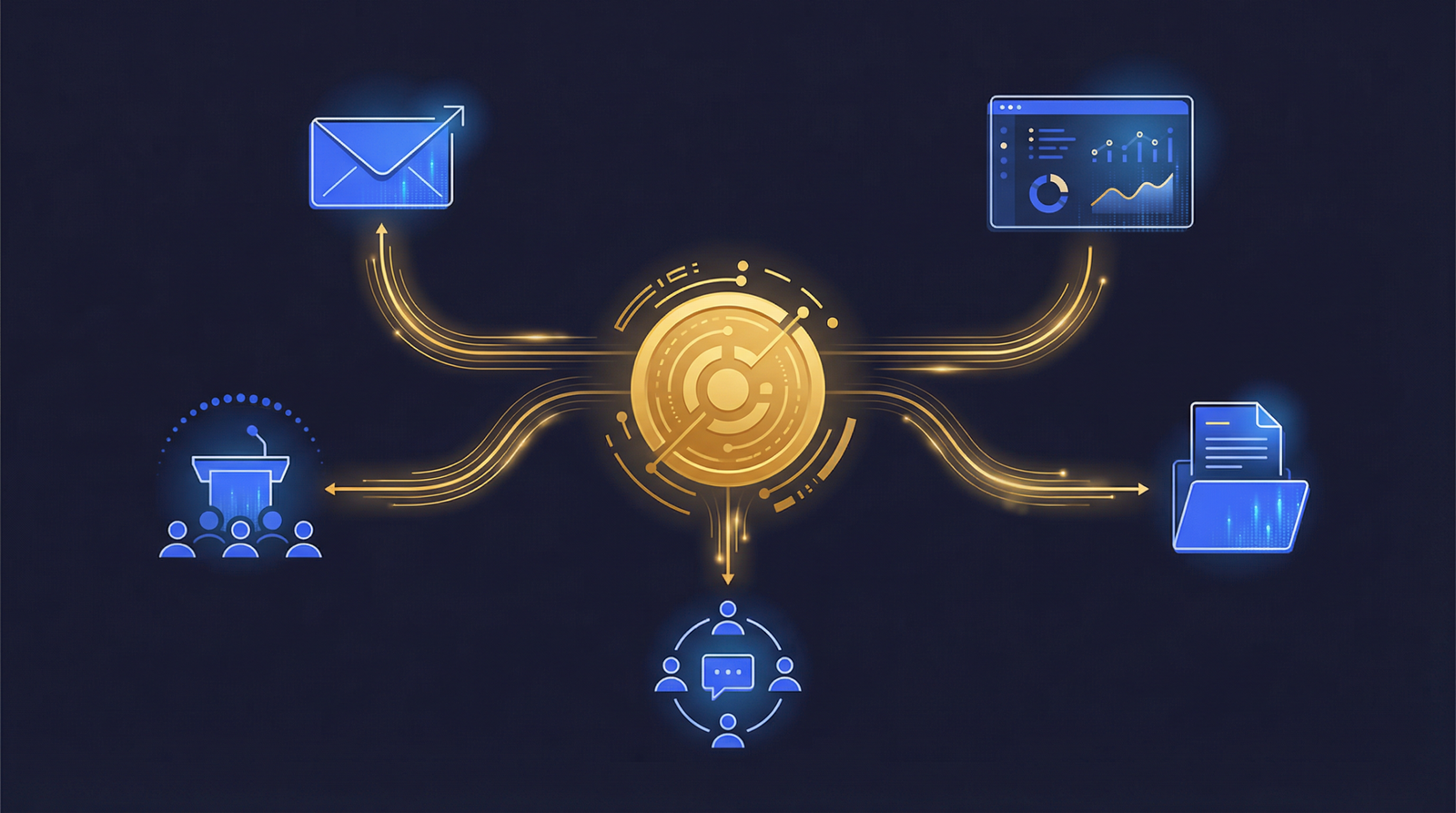 Founder reviewing investor relations tokenized companies dashboard showing secondary market data and compliance reports.