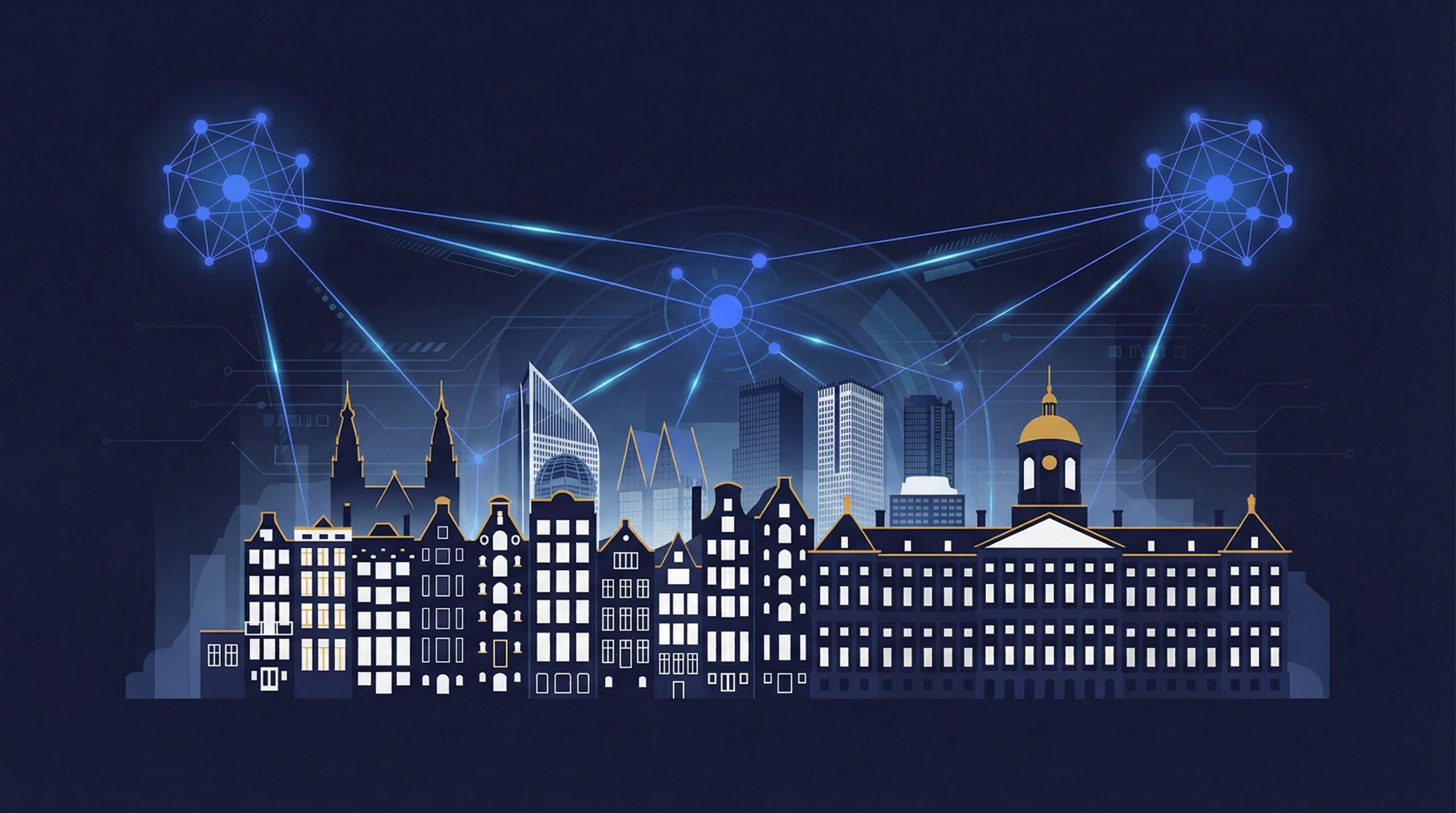 Amsterdam financial district buildings representing Netherlands AFM tokenization regulation and DNB oversight