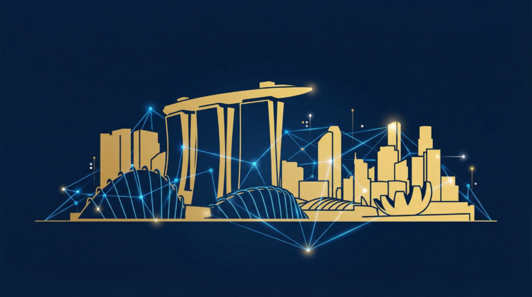 Singapore skyline representing MAS tokenization regulation and digital asset financial center