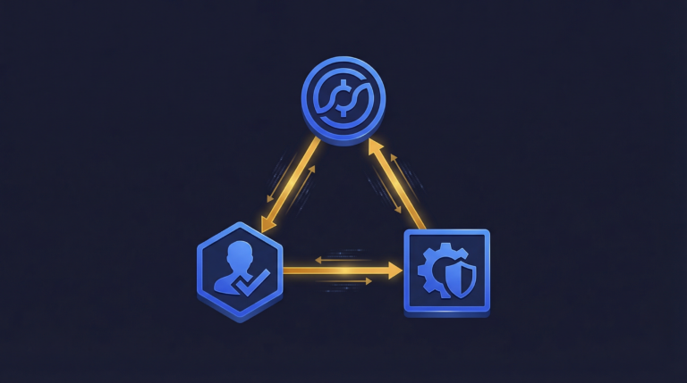 Technical architecture of smart contracts security tokens enforcing on-chain compliance