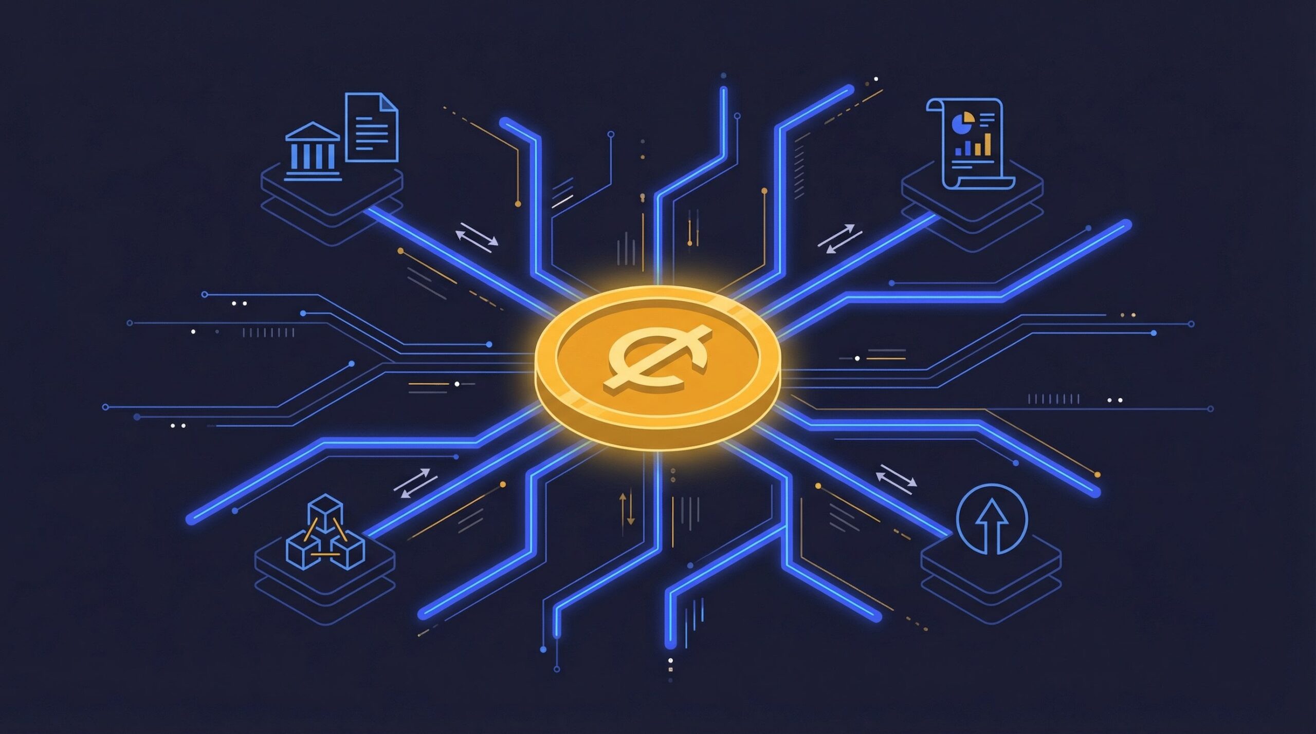 Digital stablecoins processing atomic settlement for tokenized assets on a blockchain network