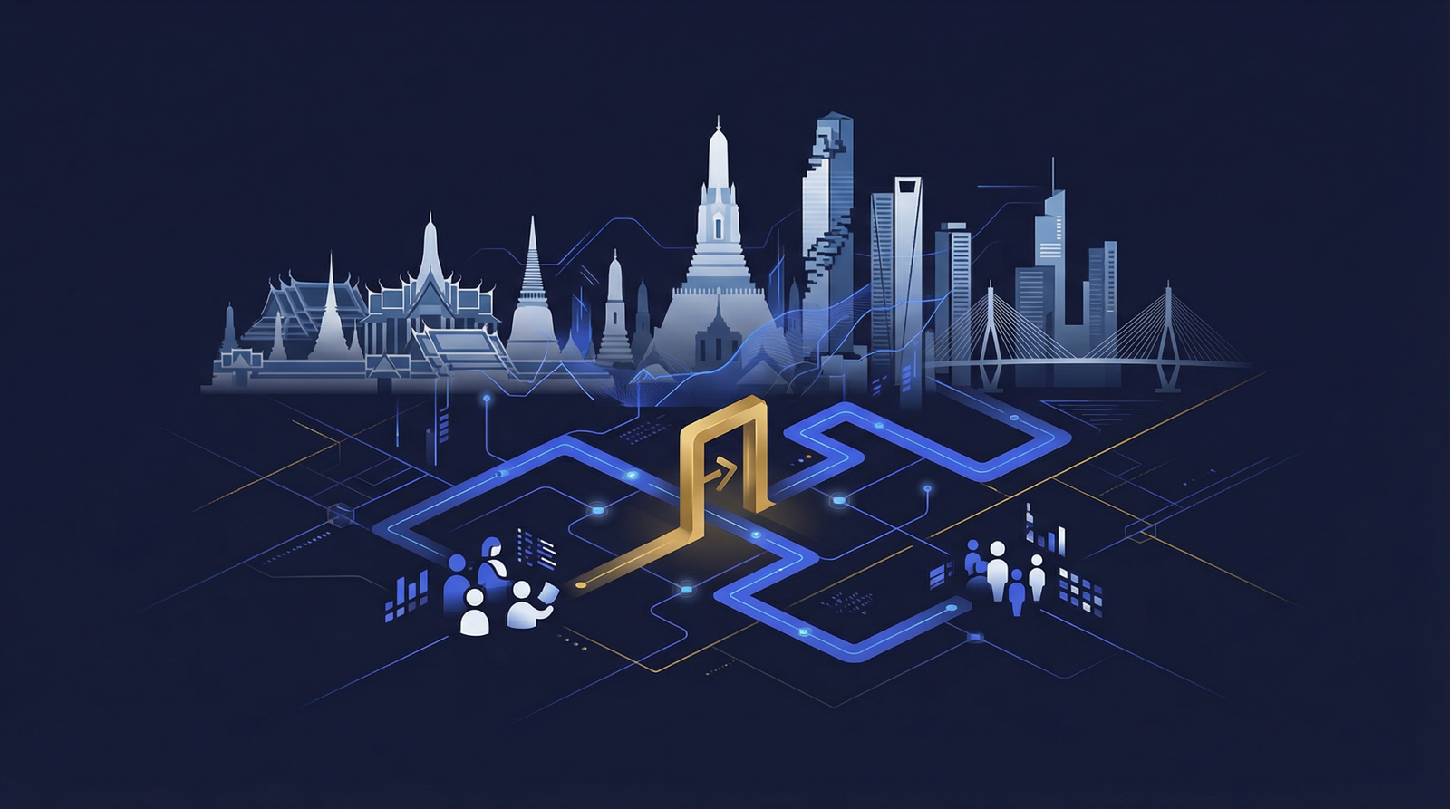 Financial district in Bangkok representing Thailand SEC tokenization regulation and digital asset offerings