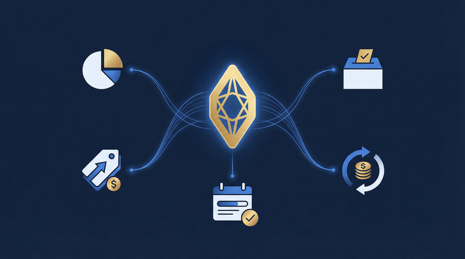 Blueprint showing token economics security tokens design mapping equity supply to digital assets