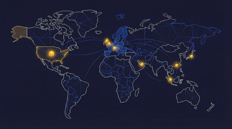 Global map showing tokenization regulations by country and legal compliance frameworks.