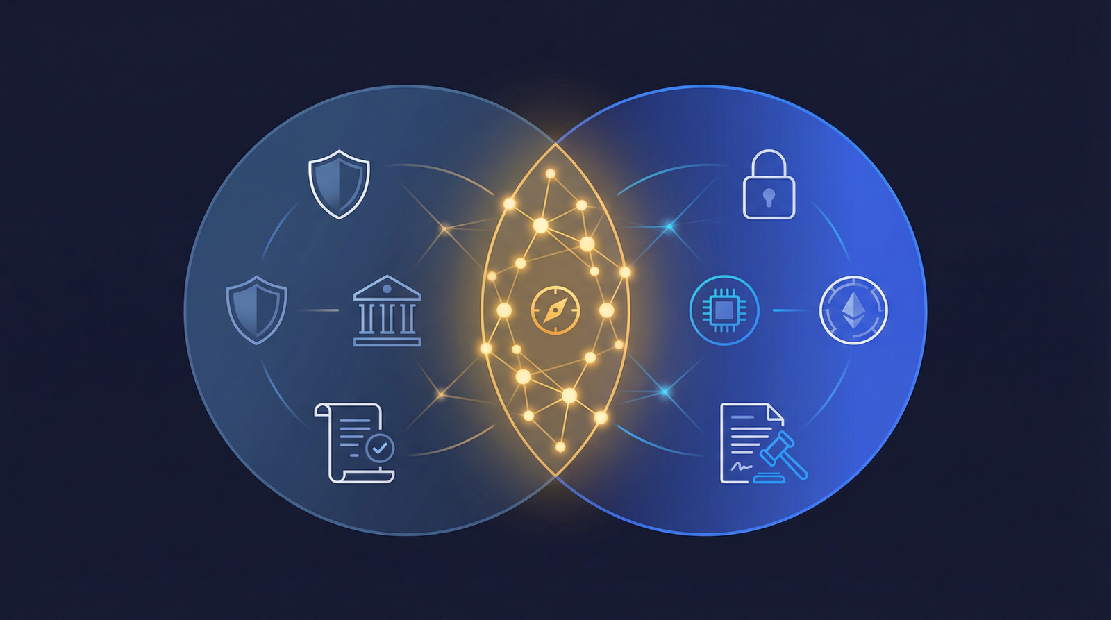 Abstract digital network over a financial chart representing how to tokenize fintech startup equity securely.