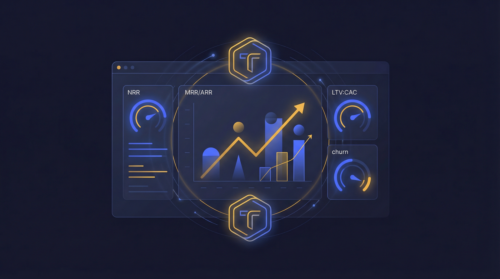 Financial dashboard showing metrics to tokenize a SaaS company with digital asset security tokens.