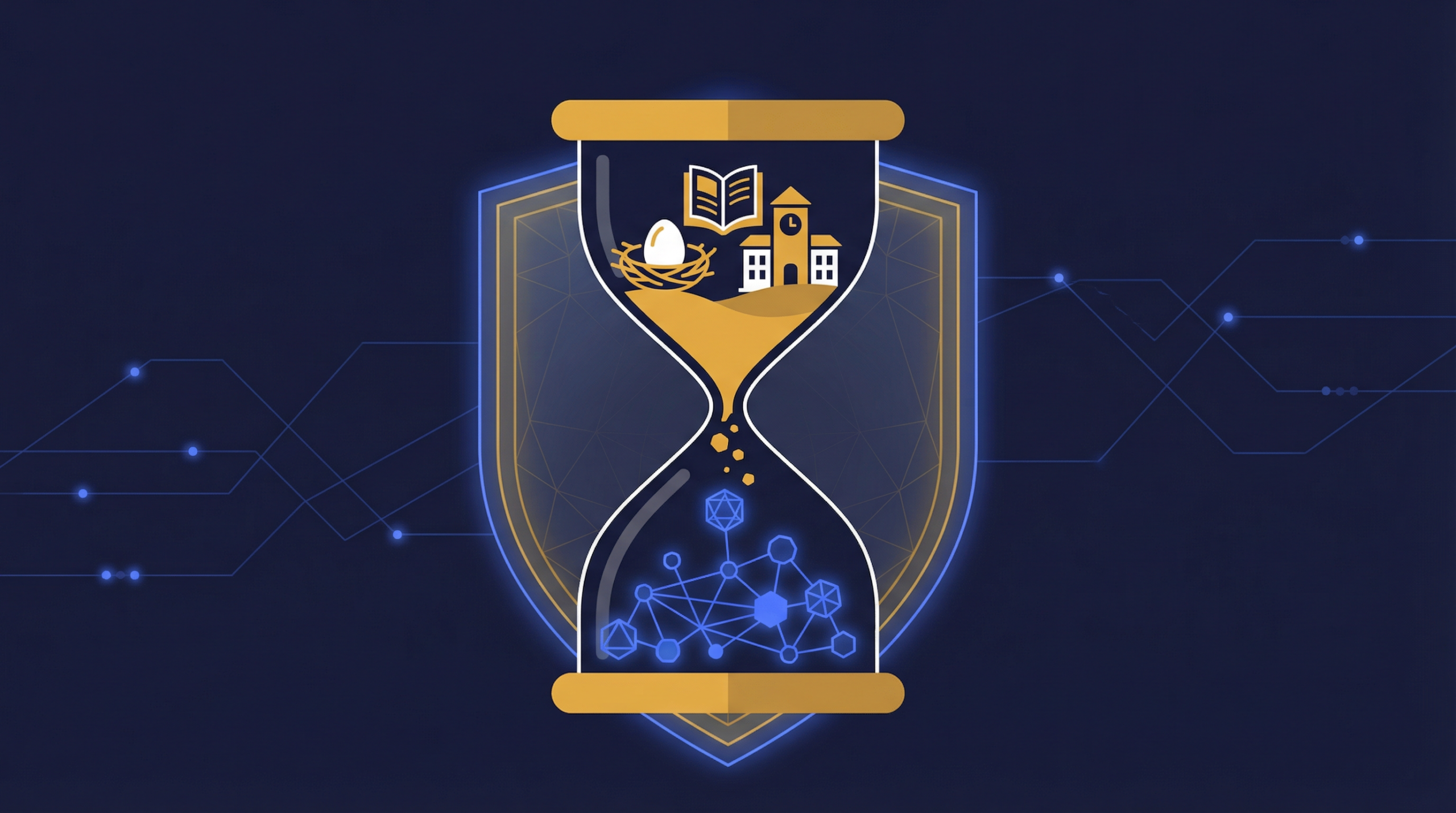 Digital lock protecting tokenized assets in a retirement planning IRA account portfolio