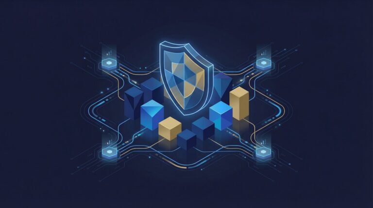Digital smart contract interface showing tokenized insurance products and parametric payouts on a blockchain network.