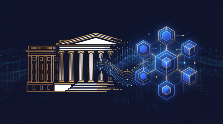 Financial chart showing the growth of tokenized treasuries BlackRock BUIDL and on-chain money market funds.